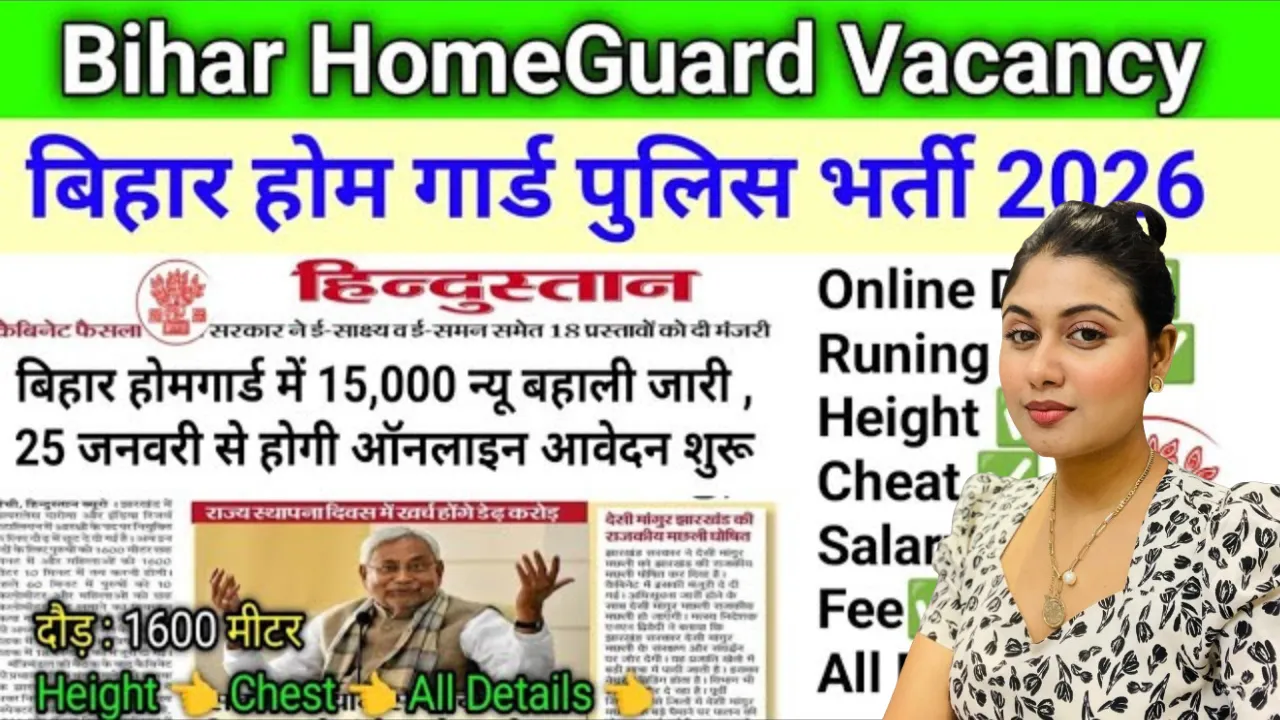 Bihar Home Guard Vacancy 2026 for 10th 12th Pass & Graduate
