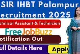 IHBT Palampur Recruitment 2026 for 10th 12th Pass & Graduate