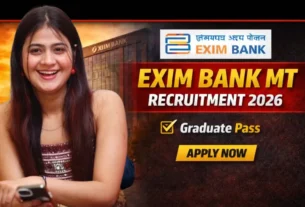 Exim Bank Recruitment 2026 for Graduate & Post Graduate