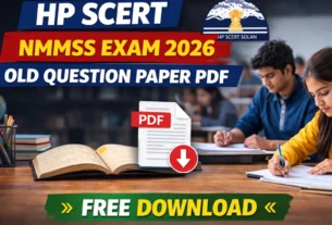 HP SCERT Solan NMMSS Exam 2026 Old Question Paper Pdf