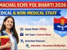 Himachal ECHS Yol Bharti 2026 for Medical and Non-Medical Staff