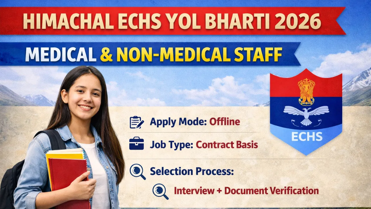 ECHS Yol & Shimla Recruitment 2026