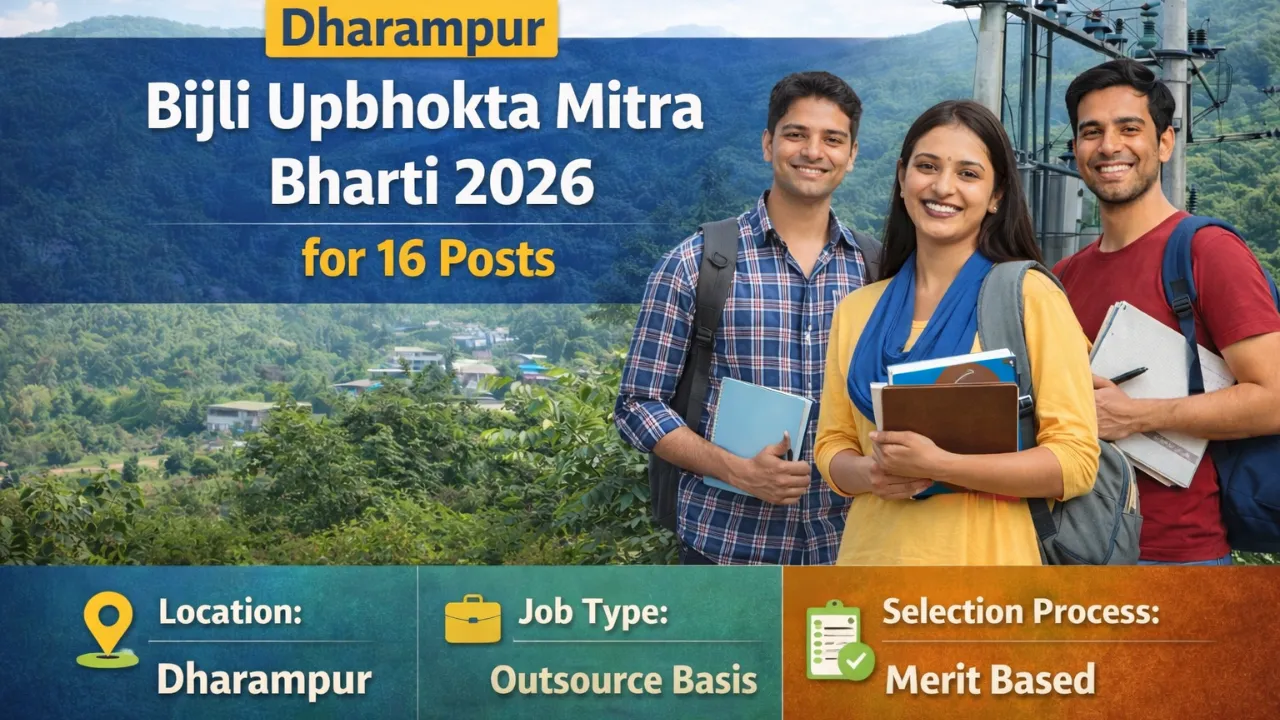 Dharampur Bijli Upbhokta Mitra Bharti 2026 for 16 Posts