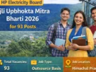 HP Electricity Board Bijli Upbhokta Mitra Bharti 2026 for 93 Posts