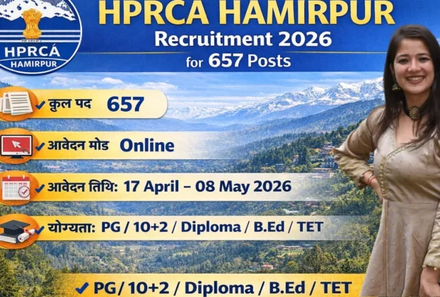 HPRCA Hamirpur Recruitment 2026 for 657 Posts