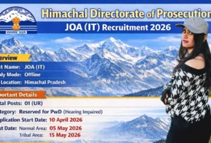 Himachal Directorate of Prosecution JOA IT Recruitment 2026