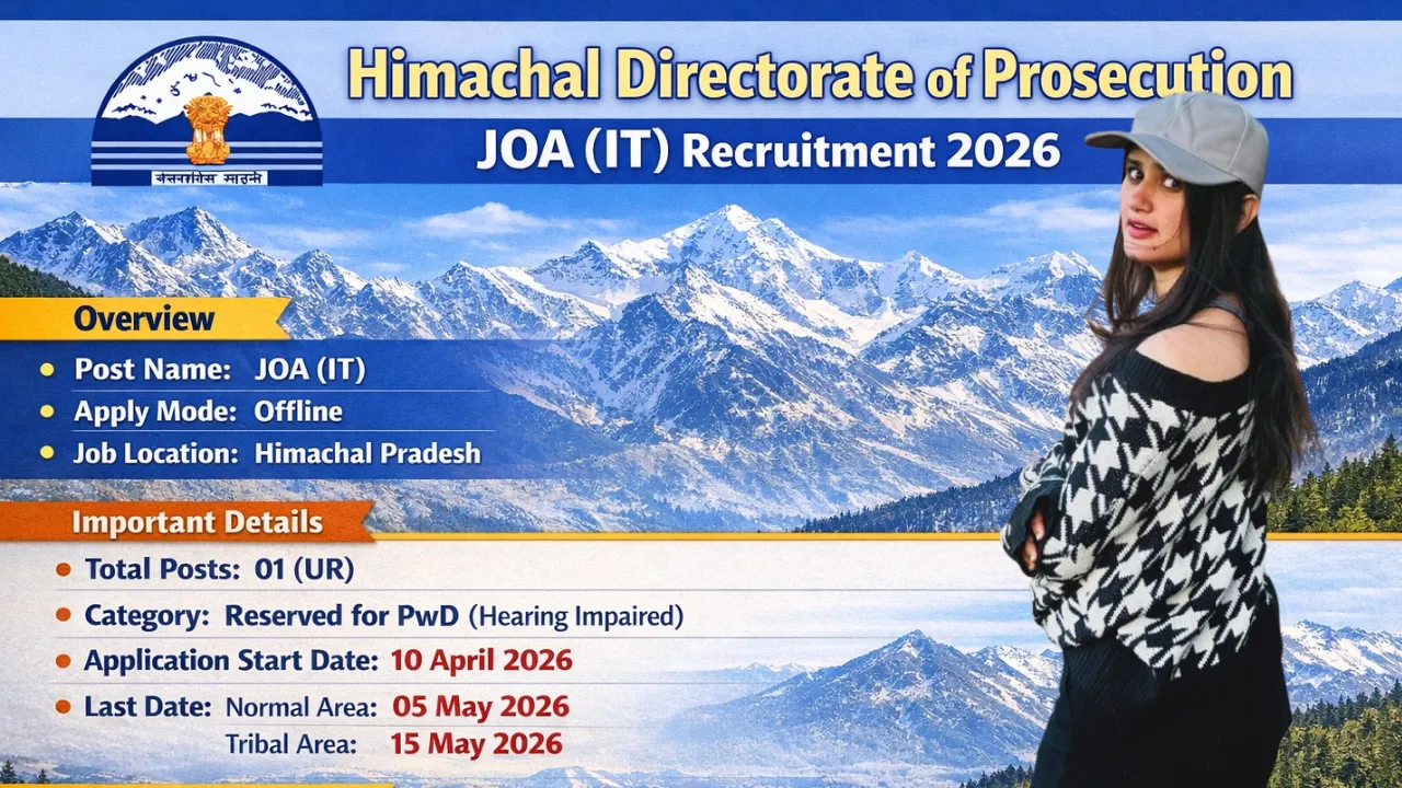 Himachal Directorate of Prosecution JOA IT Recruitment 2026