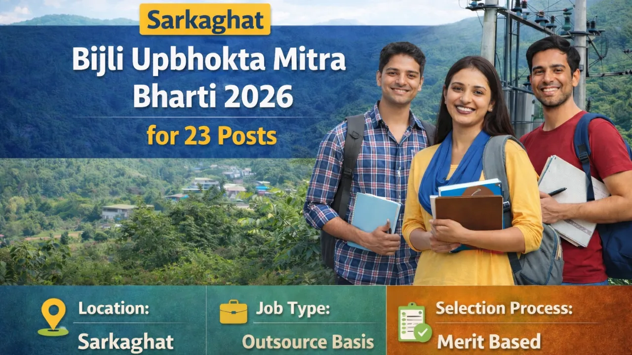 Sarkaghat Bijli Upbhokta Mitra Bharti 2026 for 23 Posts
