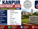 IIT Kanpur Recruitment 2026 for 1 Technical Assistant Post