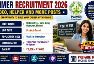 PGIMER Recruitment 2026 for DEO, Helper and More Posts