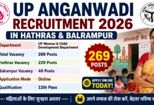 UP Anganwadi Recruitment 2026 in Hathras & Balrampur